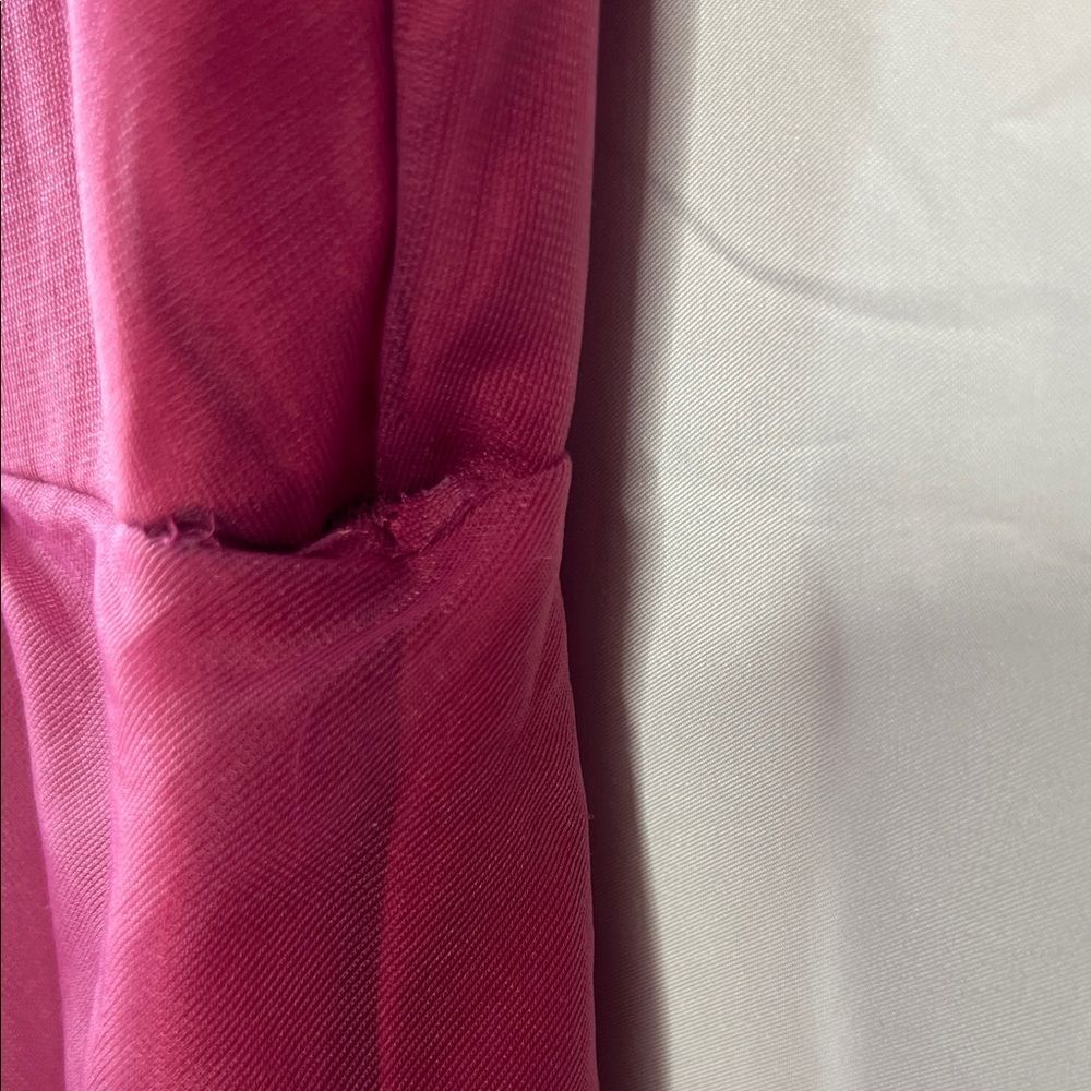 Vintage 1970s Magenta Chiffon Long Sleeve Victorian Maxi Dress XS Prairie - Picture 12 of 13